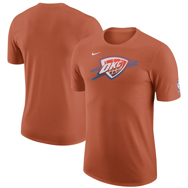 Men's Oklahoma City Thunder Orange 2022/23 City Edition Essential Warmup T-Shirt